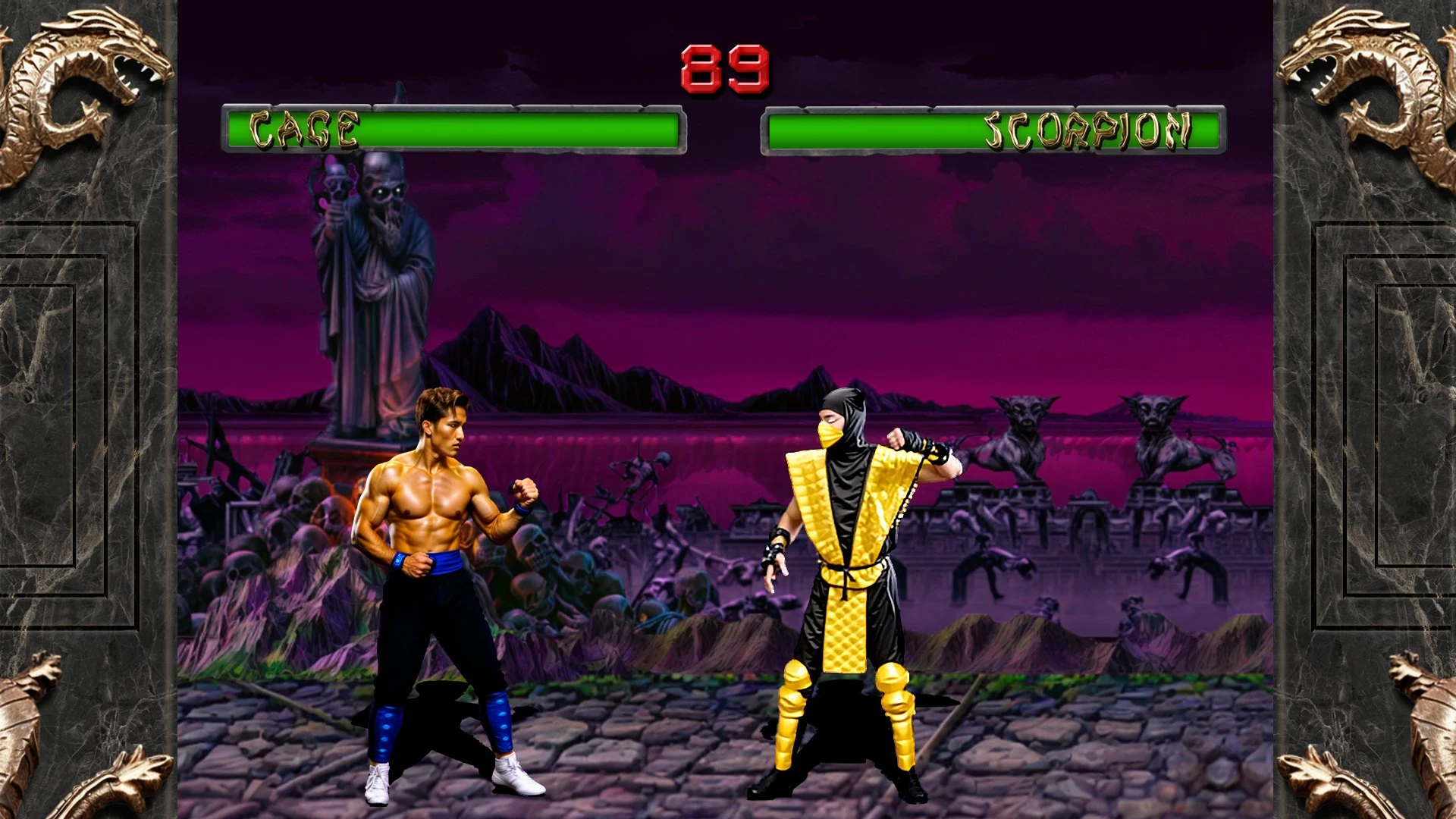 На новом скриншоте ремейка Mortal Kombat Trilogy можно увидеть Скорпиона и Джонни Кейджа