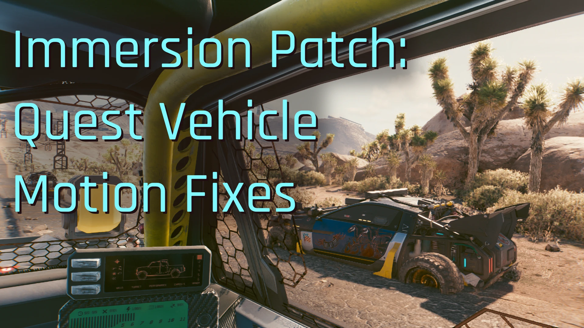 Cyberpunk 2077 "Исправление движения транспортных средств в заданиях"