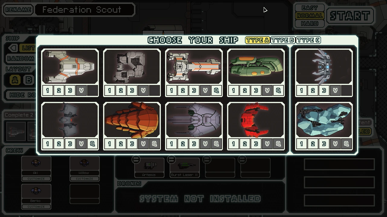 FTL: Faster Than Light "Вражеские корабли "