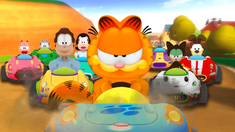 Боксарт Garfield Kart: Furious Racing для Nintendo Switch