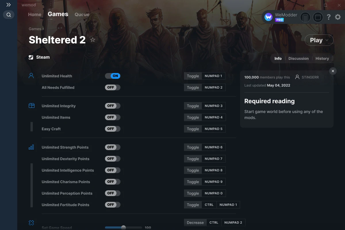 Sheltered 2 "Трейнер +12" [1.2.11] {STiNGERR / WeMod}