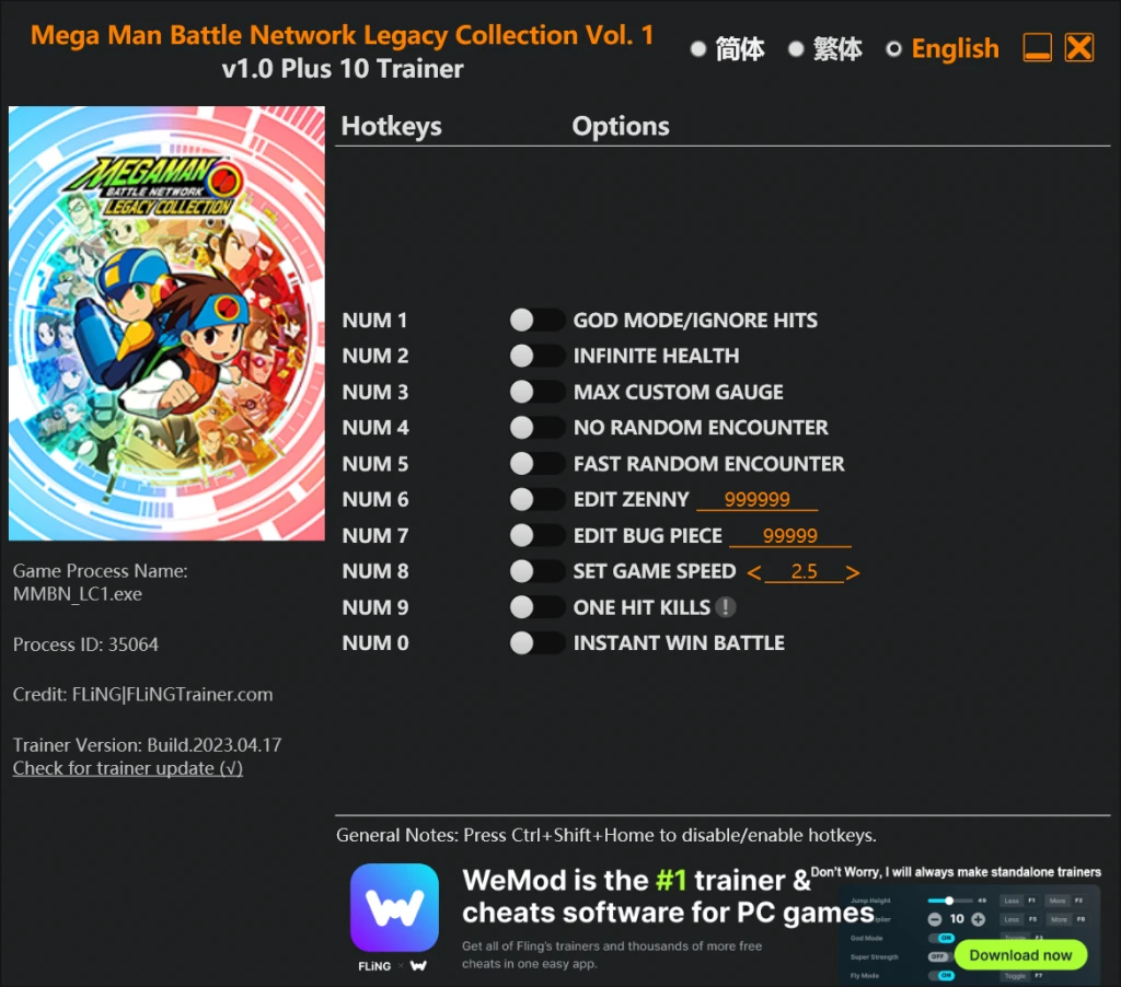 Mega Man Battle Network Legacy Collection Vol. 1 "Трейнер +10" [1.0] {FLiNG}