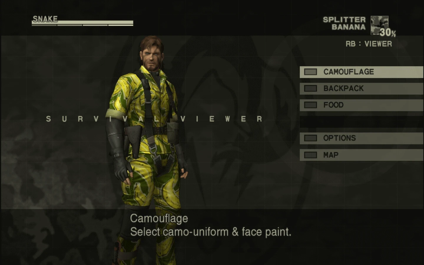 Metal Gear Solid: Master Collection Vol. 1 "Банановый камуфляж MGS3"