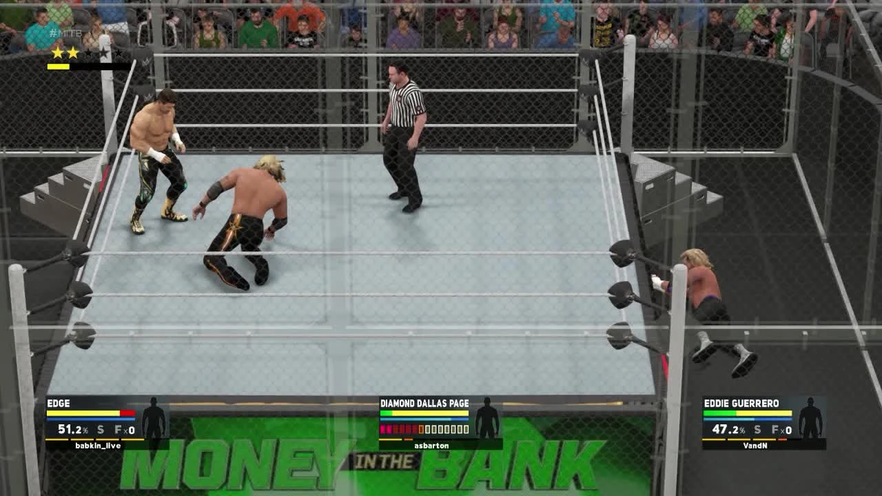 WWE 2K17 "Online Hell in a Cell - Eddie Guerrero VS Edge VS DDP"