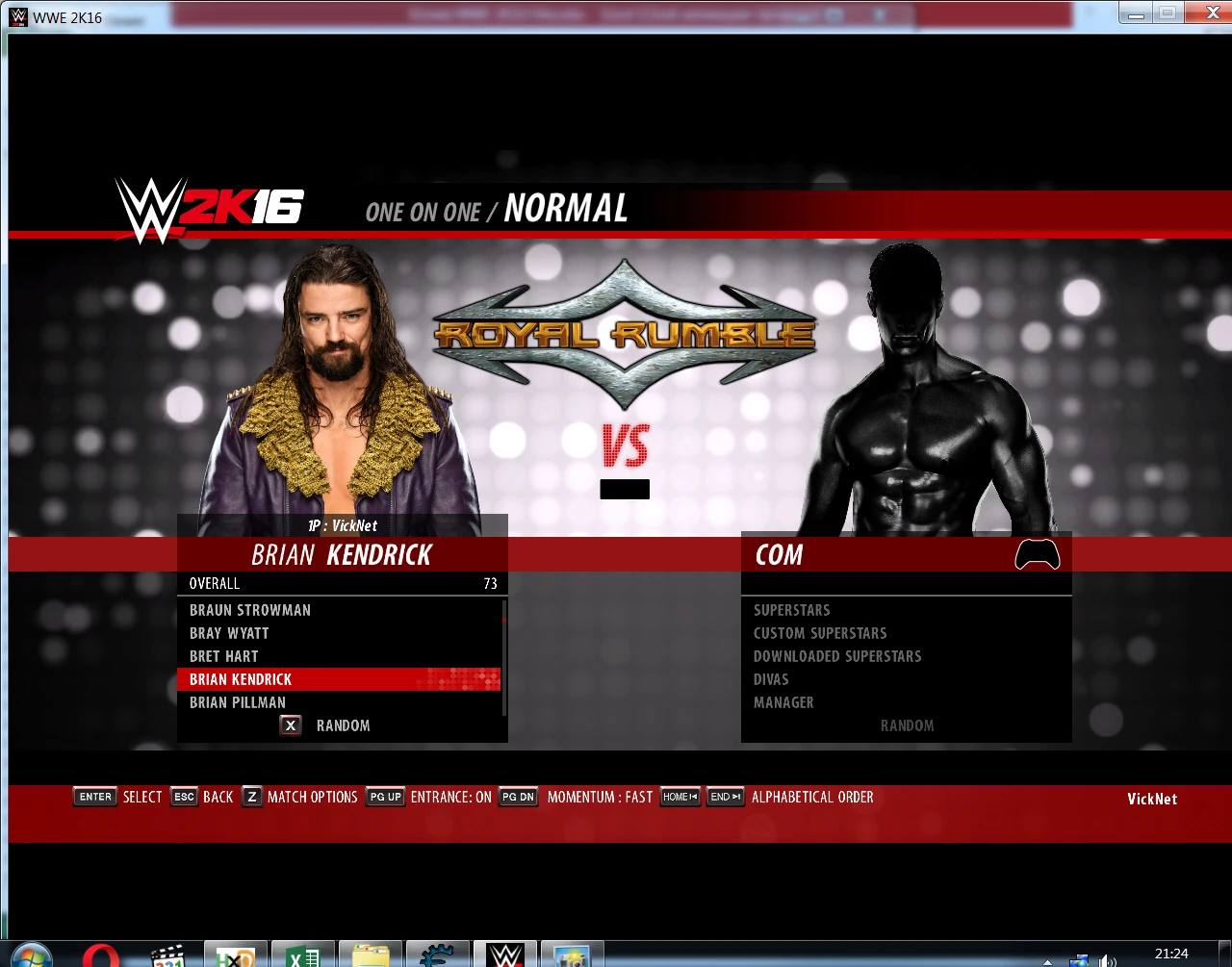 WWE 2k16 "Порт рестлера Brian Kendrick из 2k18"