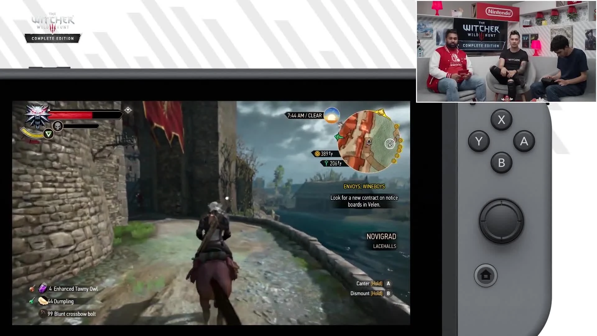 25 минут геймплея Switch-версии The Witcher 3 - продемонстрирована графика