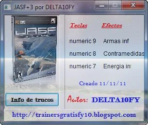 Jane's Advanced Strike Fighters: Трейнер (+3) [1.0]