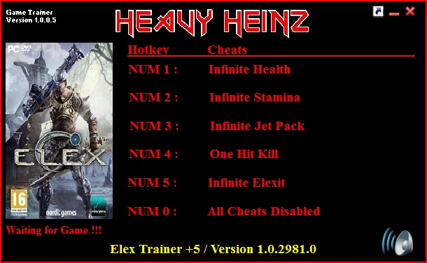 Elex: Трейнер/Trainer (+5) [1.0.2981.0] {Heavy Heinz}