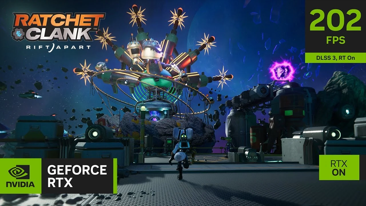 NVIDIA показала яркий геймплейный ролики ПК-версии Ratchet & Clank: Rift Apart с поддержкой DLSS 3