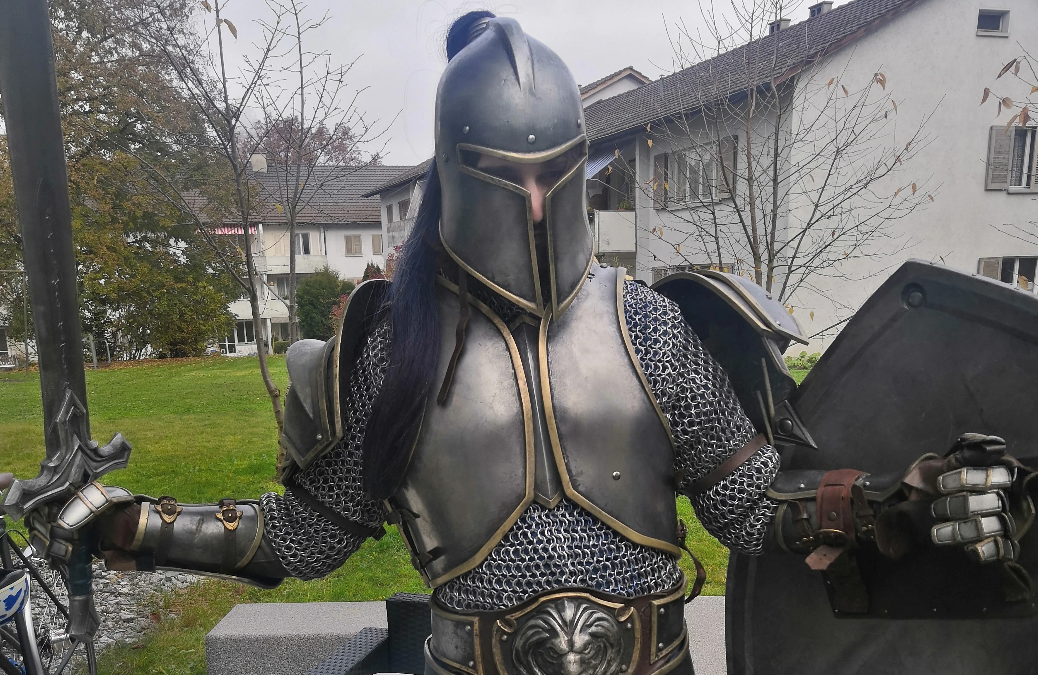 Грозный боец - косплей на воина Альянса из World of Warcraft