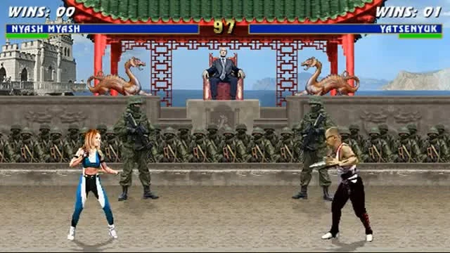 Mortal Kombat "Украинский Мортал Комбат. Путин против Порошенко"