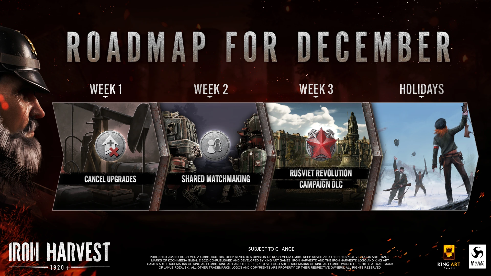 Iron Harvest - новый режим и дорожная карта на Декабрь