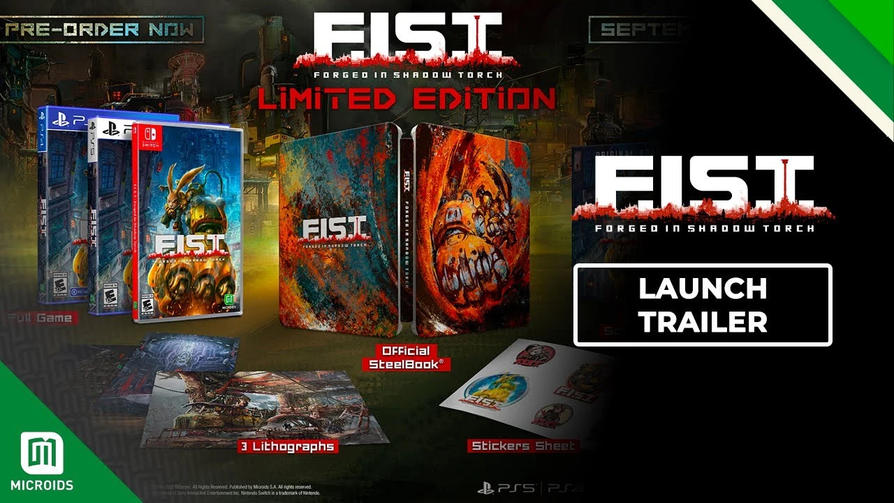 Трейлер в честь выхода физических копий F.I.S.T.: Forged In Shadow Torch