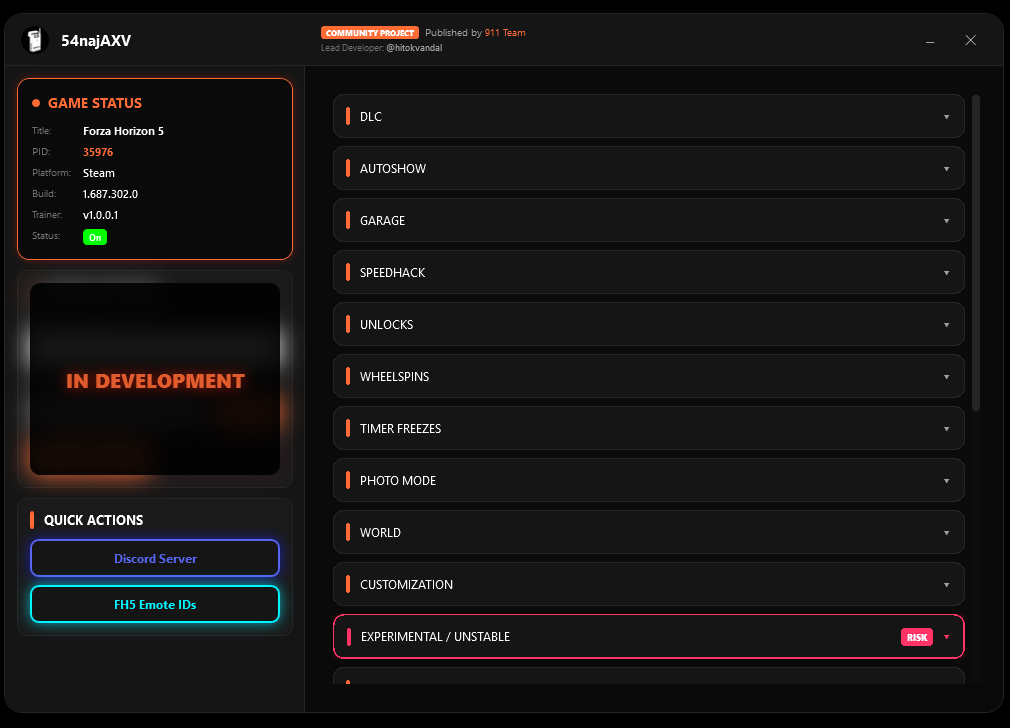 Forza Horizon 5 "Трейнер 20+ на геймплей, тюнинг, кредиты" [1.687.302] {krikkson}