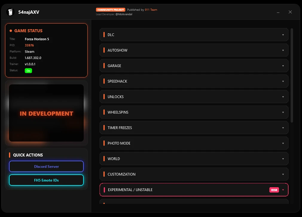 Forza Horizon 5 "Трейнер 20+ на геймплей, тюнинг, кредиты" [1.687.302] {krikkson}