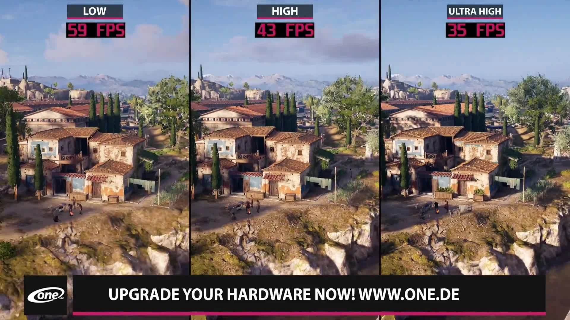 Assassin's Creed Odyssey - сравнение графики и разных настроек на ПК