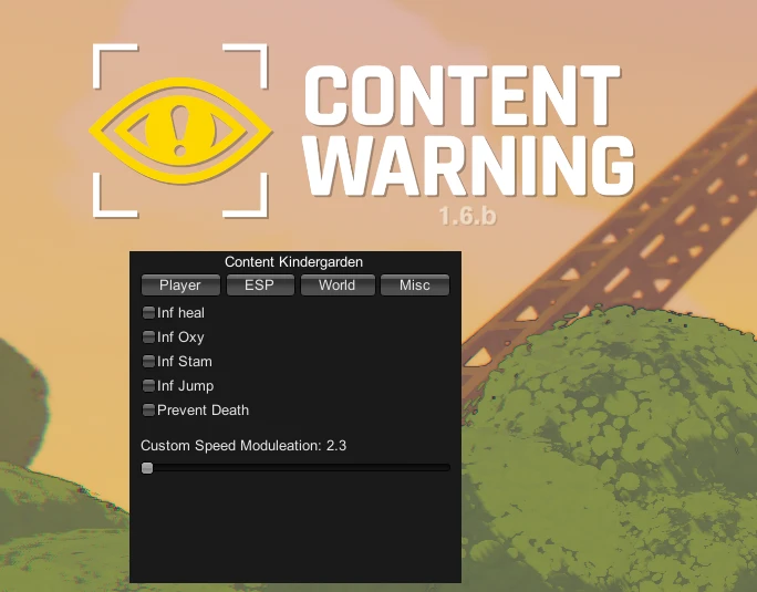 Content Warning "Чит-мод" [UPD: 12.04.2024] {DXXNS}