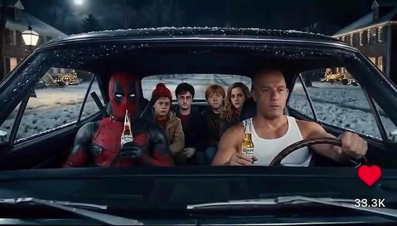 Культовые герои фильмов собрались вместе в рождественском видео от ИИ-режиссера Эндри Даниелса