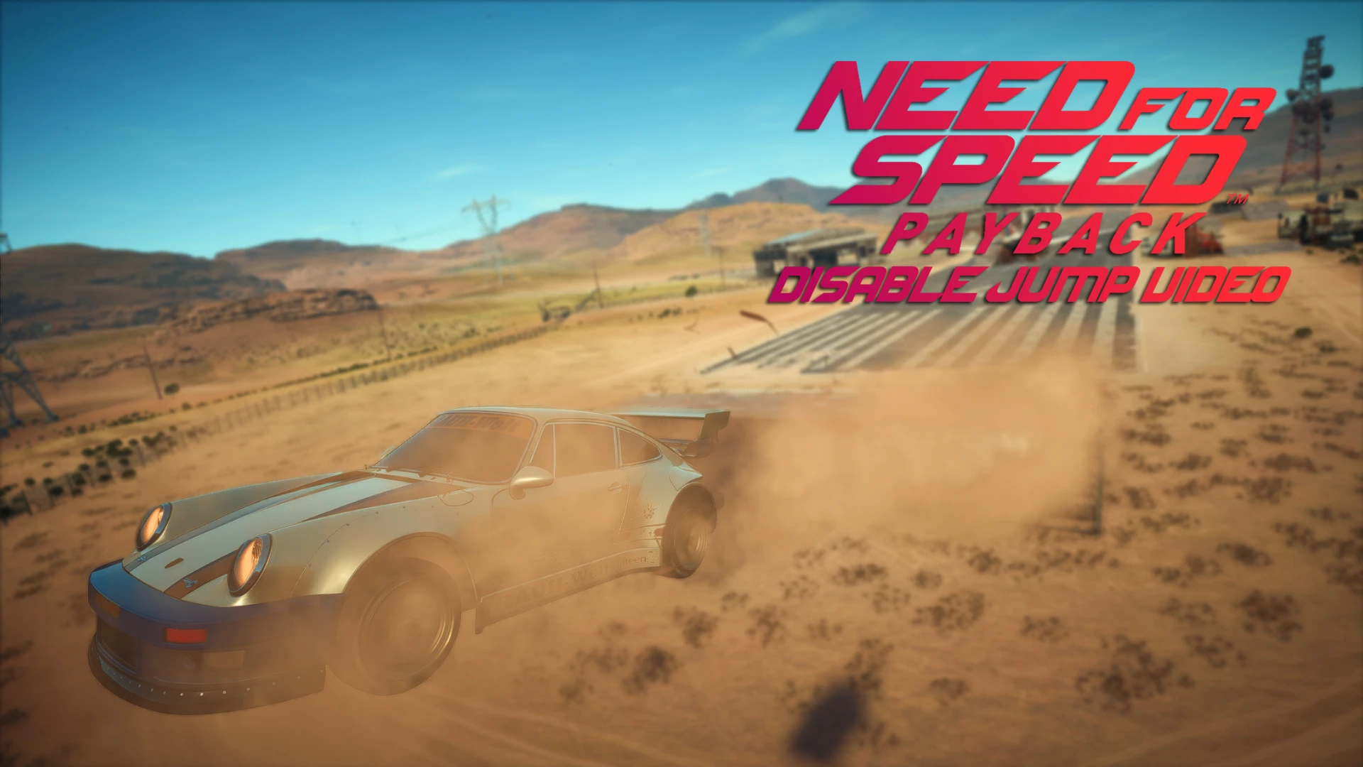Need for Speed Payback "Disable Jump Video"