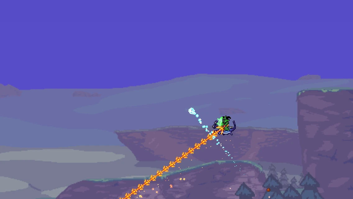 Terraria "Sky-varg- Топовый персонаж за класс оружие на цепи"