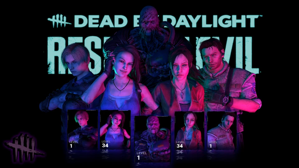 Dead by Daylight "неоновые 3D портреты персонажей v5.0.0"