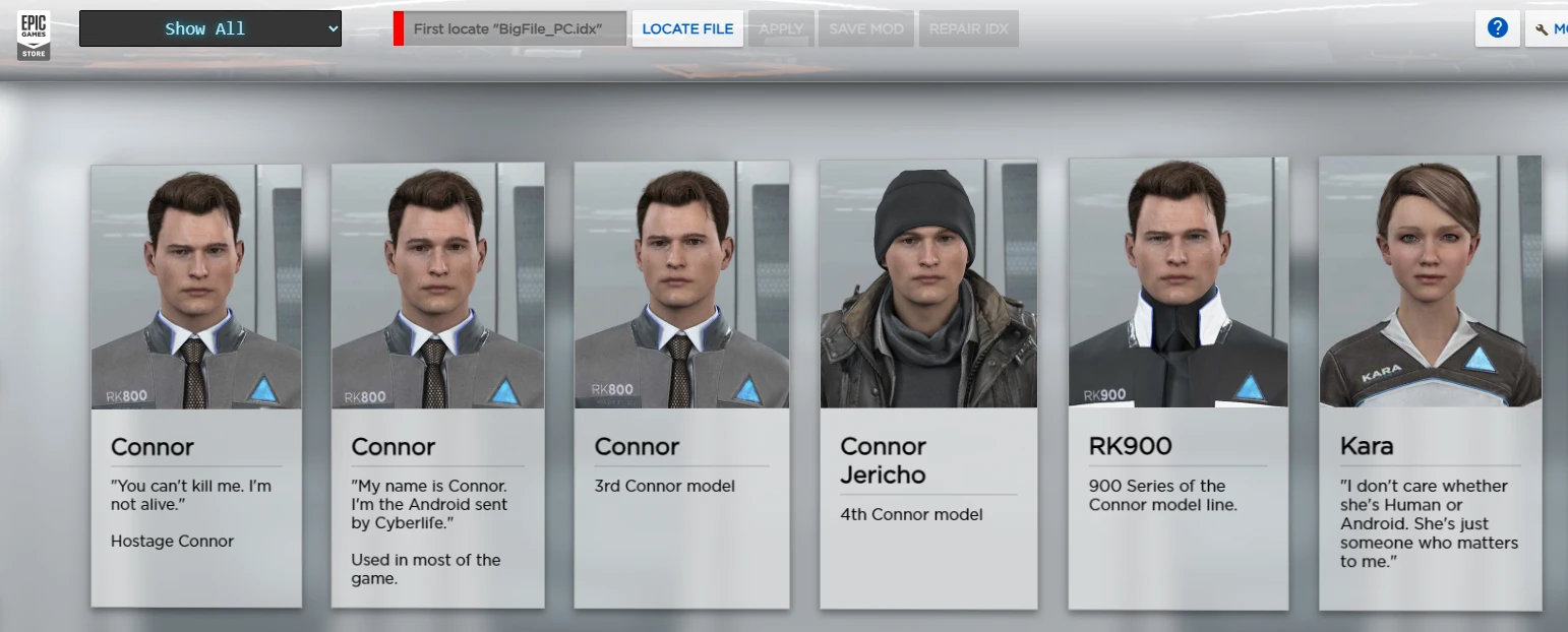 Как легко и быстро заменять любые модели персонажей в Detroit: Become Human
