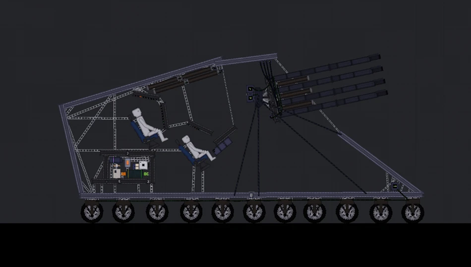 Разбор ошибок новичков при постройке назменой техники People Playground