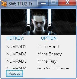 Star Wars : The Force Unleashed (SW TFU) 2: Трейнер (+4) {SERGANT}