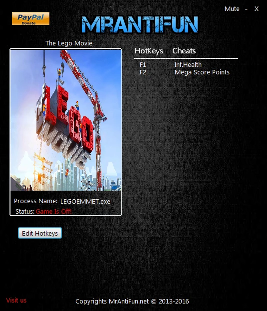 The LEGO Movie Videogame: Трейнер/Trainer (+2) [1.0.0.52219] {MrAntiFun}