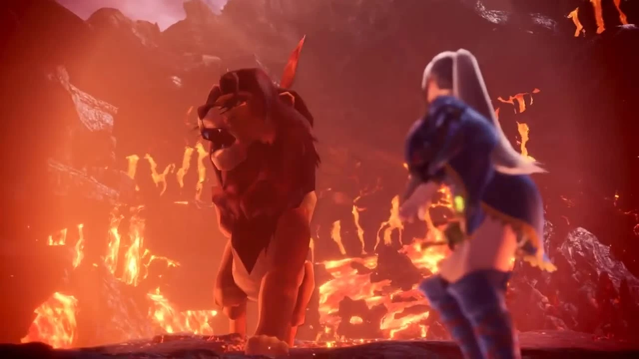 Симба из Короля Льва в Monster Hunter: World