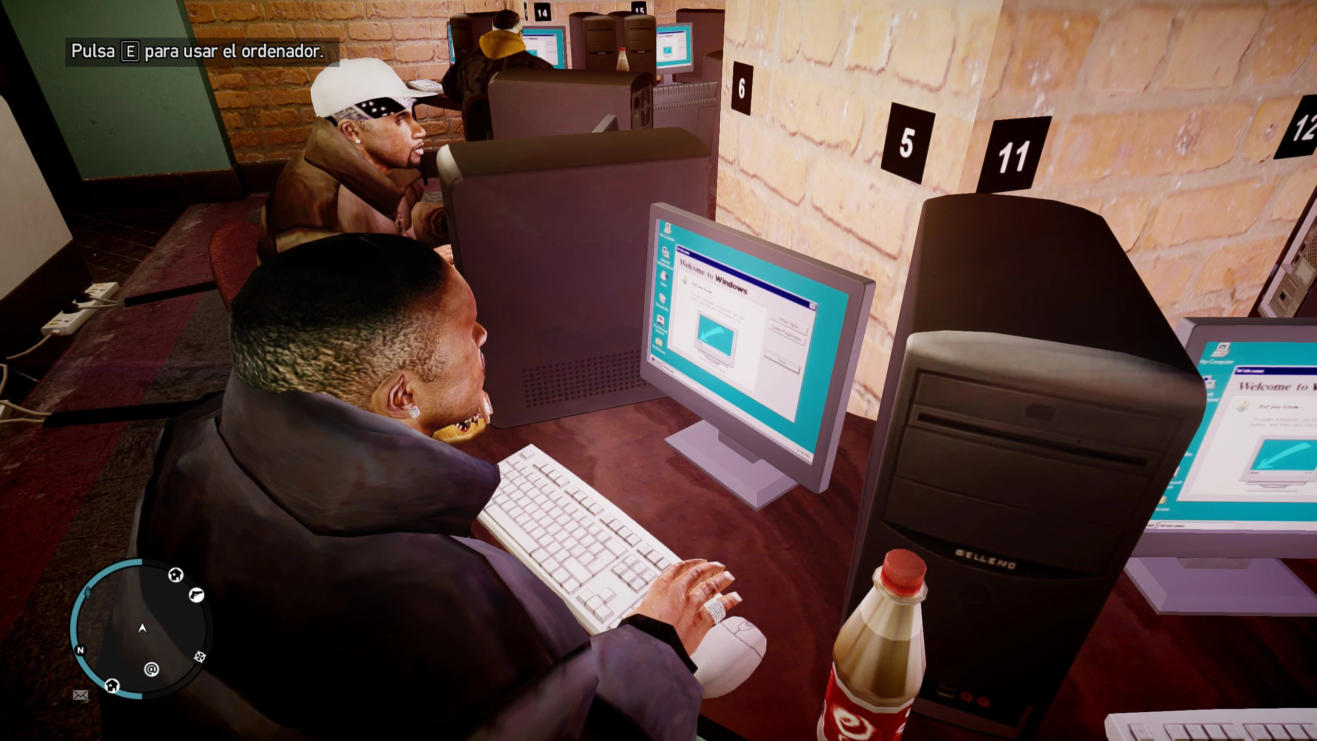 Grand Theft Auto 4 "Windows 95 Internet cafe and PCs skin by Angel"