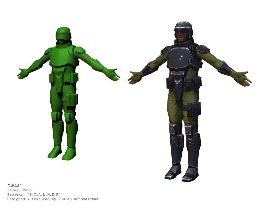 S.T.A.L.K.E.R.: Shadow of Chernobyl "Модель персонажа Bob"