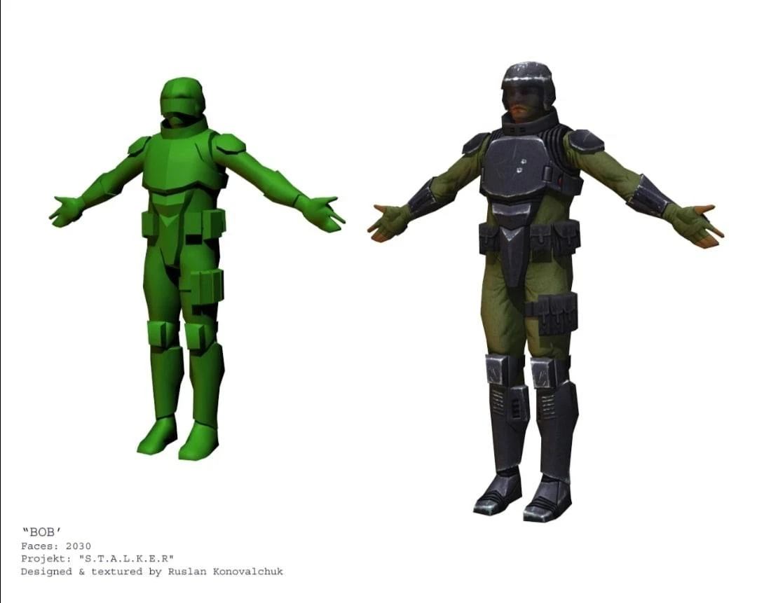 S.T.A.L.K.E.R.: Shadow of Chernobyl "Модель персонажа Bob"