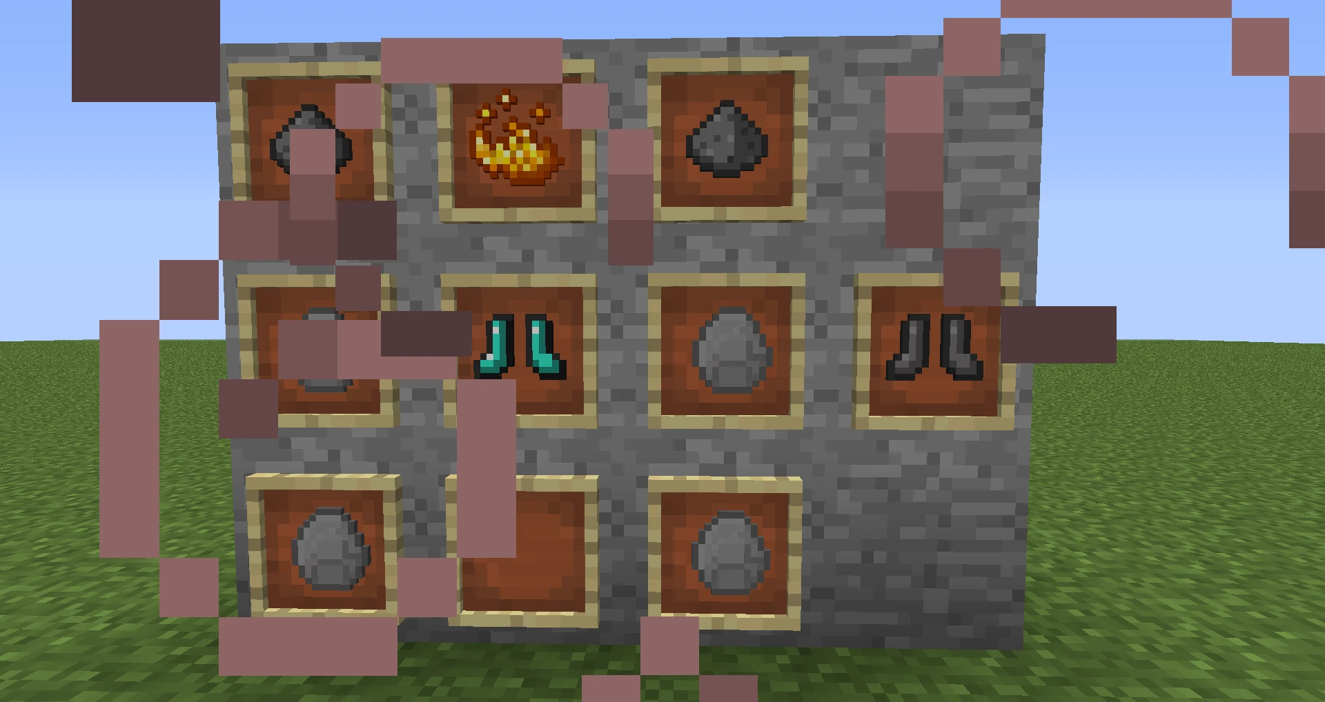 Minecraft "Чёрный алмаз (укрепленная броня)"