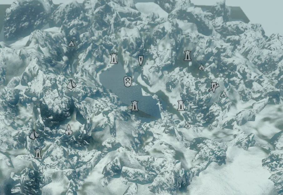 Elder Scrolls 5: Skyrim "Карты Каирна Душ и Забытой Долины"