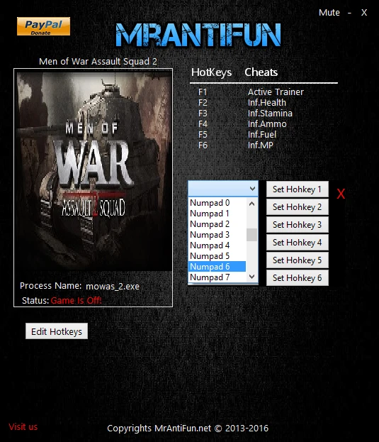 Men of War: Assault Squad 2: Трейнер/Trainer (+5) [3.205.2] {MrAntiFun}
