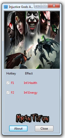 Injustice ~ Gods Among Us: Трейнер/Trainer (+2) [1.0] {MrAntiFun}