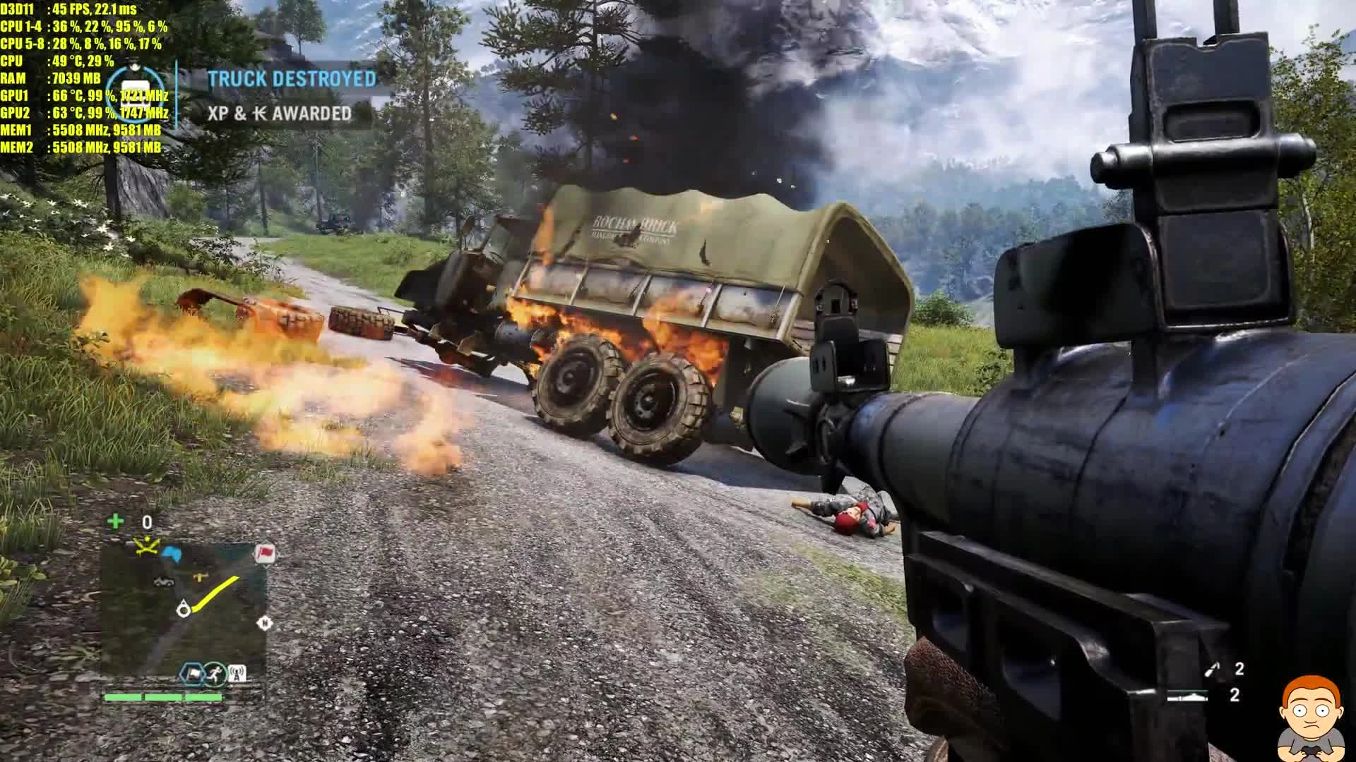 Far Cry 4 Pc 8K Resolution GTX 1080 TI SLI Тест производительности