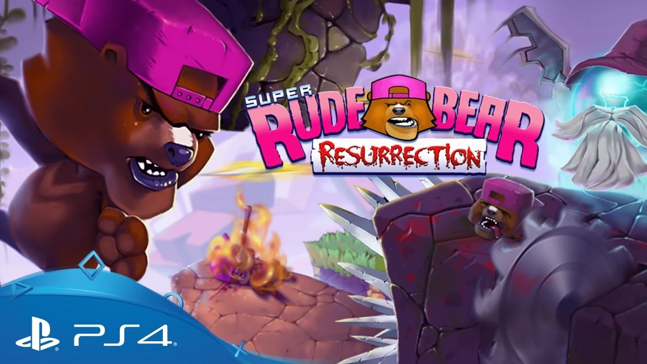 Безумно хардкорный платформер Super Rude Bear Resurrection выйдет на PS4 в начале мая