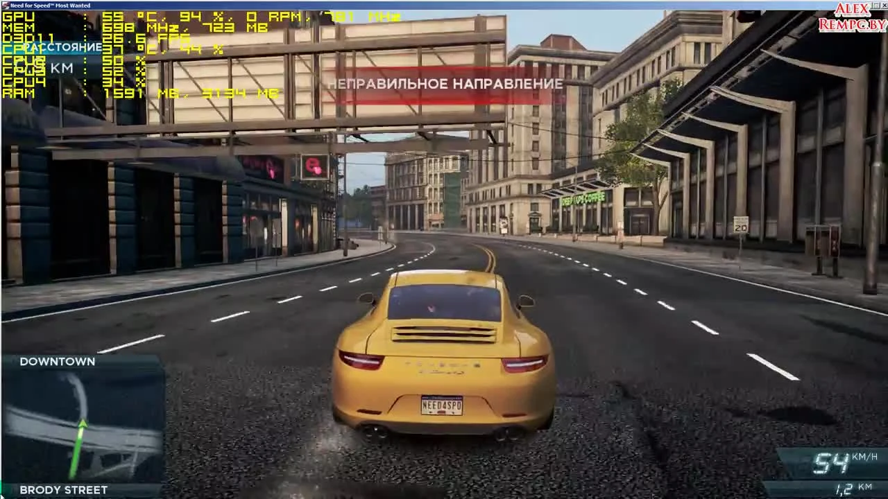 Need for Speed: Most Wanted (2012) запуск на слабом ПК (ОЗУ 4 ГБ, GeForce GT 630 1ГБ)