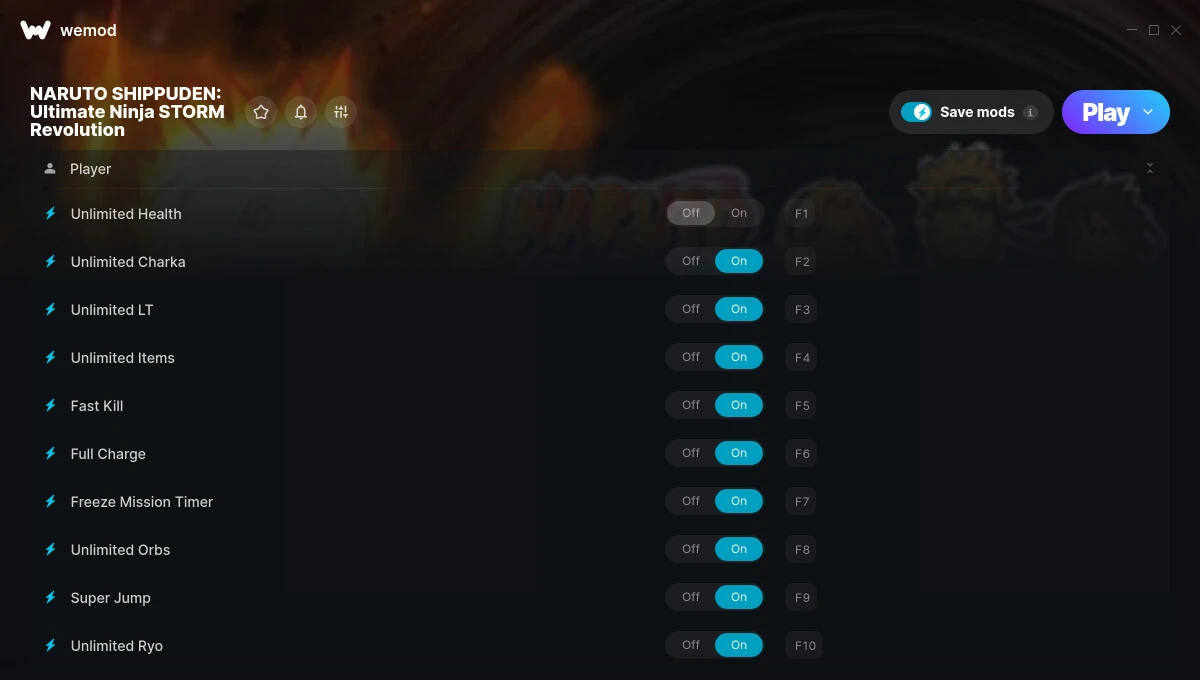 Naruto Shippuden: Ultimate Ninja Storm Revolution "Трейнер +14" [UPD: 21.08.2024] {MrAntiFun / WeMod}