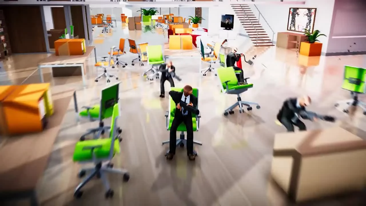 Last Man Sitting - новый трейлер безумной инди-игры про перестрелки на стульях