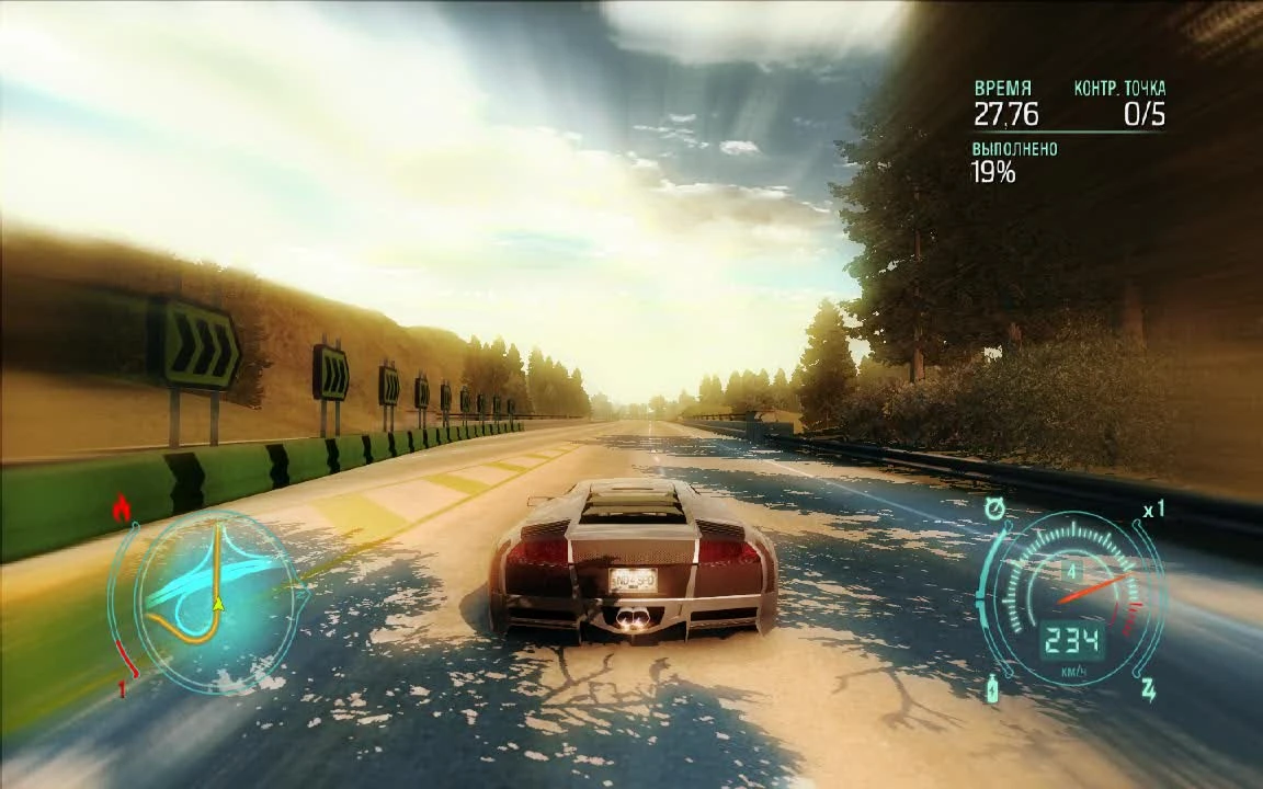 Need for Speed: Undercover "Баг в гонке "Восток И-5""