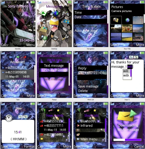 Transformers: War for Cybertron  "Тема SE 240x320(Decepticons Theme)"