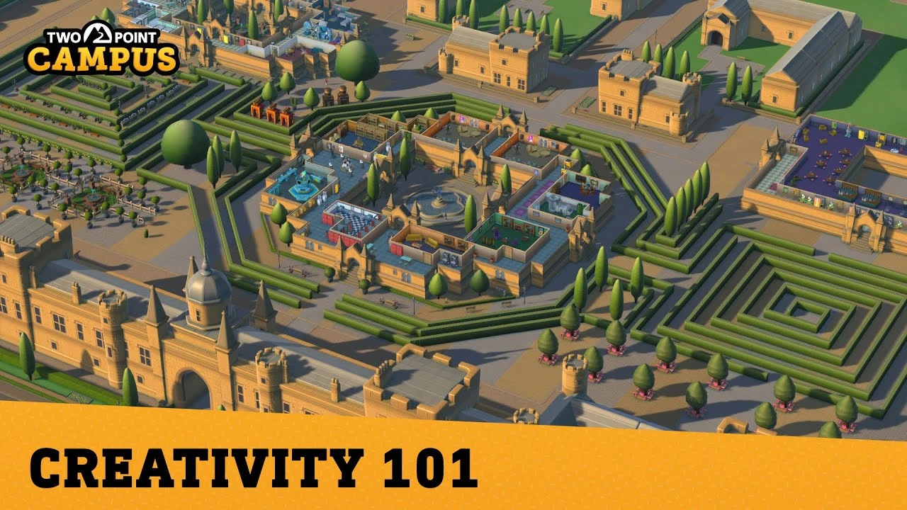 Новое видео Two Point Campus посвящено творческому подходу при создании университета