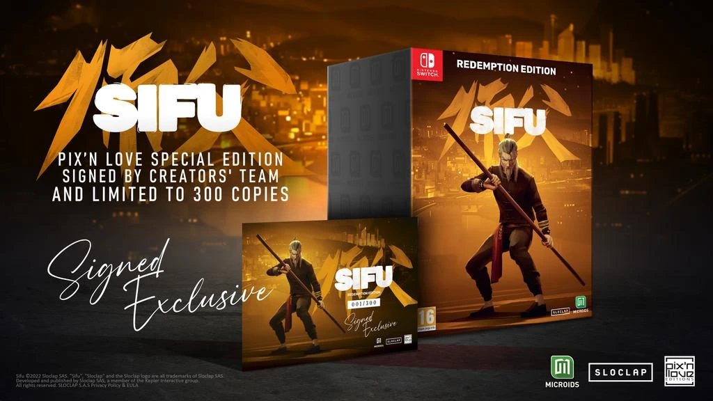 Sifu получит ограниченный тираж специального издания для Nintendo Switch