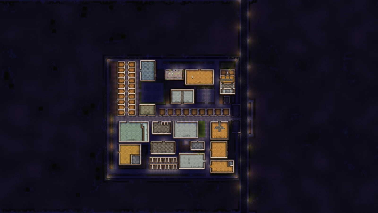 Prison Architect "Outdoor prison / Наружная тюрьма"