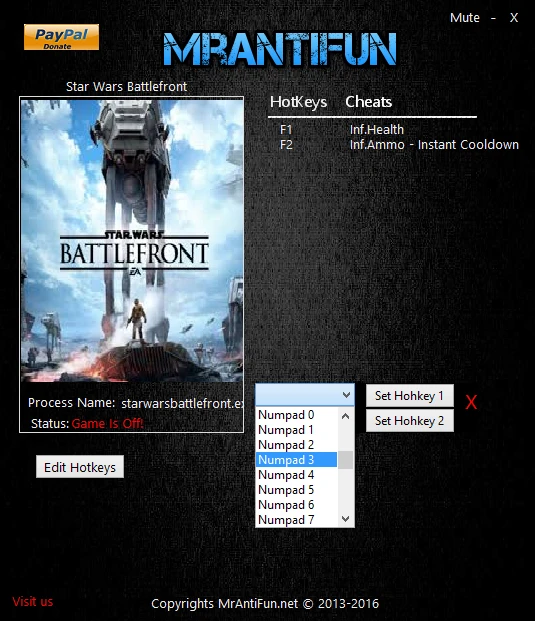 Star Wars: Battlefront (2015): Трейнер/Trainer (+3) [1.7.64833] {MrAntiFun}