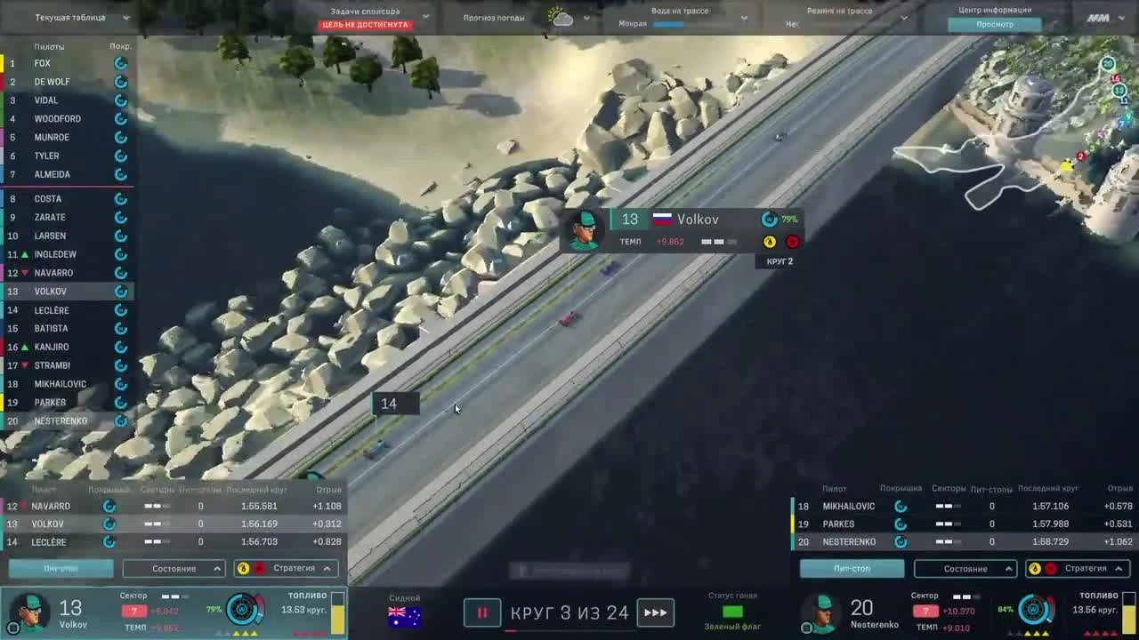 Motorsport Manager PC. Режим карьеры 2 сезон, гонка 9