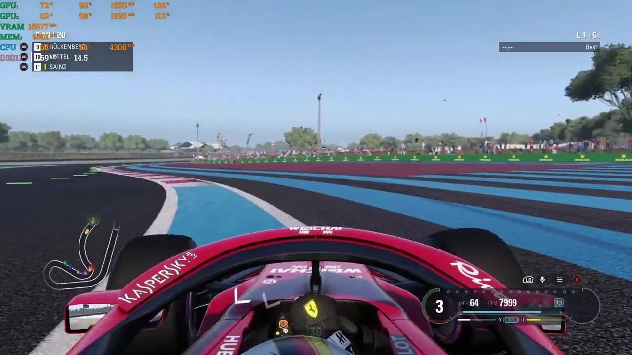 Две Titan RTX могут дать 8К в F1 2018